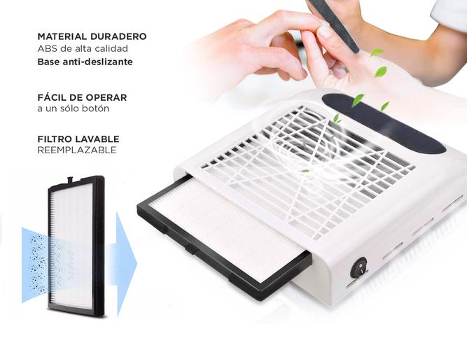 Extractor De Polvo Para Uñas Care By Gadnic VaccBeast 80w Uso Profesional - 4