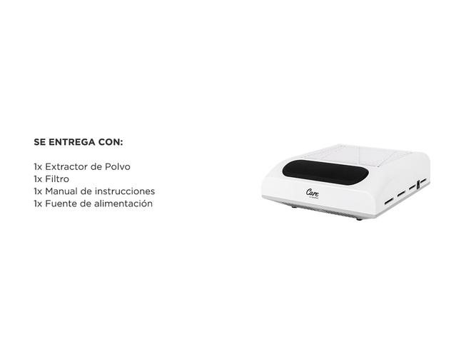 Extractor De Polvo Para Uñas Care By Gadnic VaccBeast 80w Uso Profesional - 6