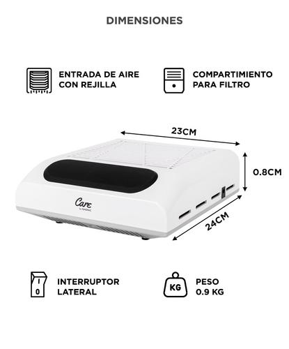 Extractor De Polvo Para Uñas Care By Gadnic VaccBeast 80w Uso Profesional Usado - 5