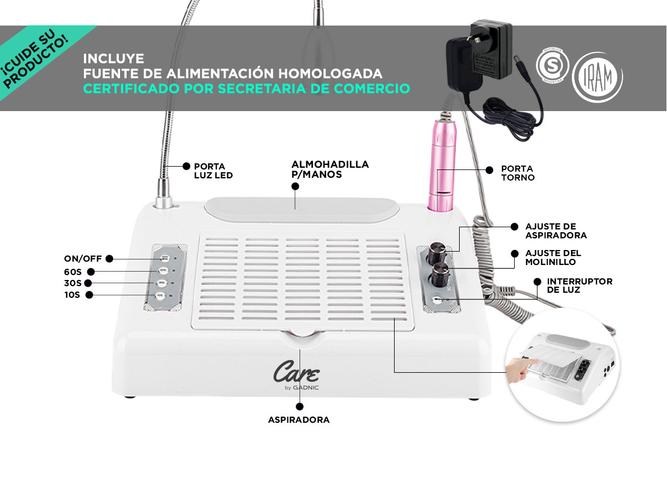Cabina UV led para uñas Gadnic PRO5000 5 funciones en 1 - 4