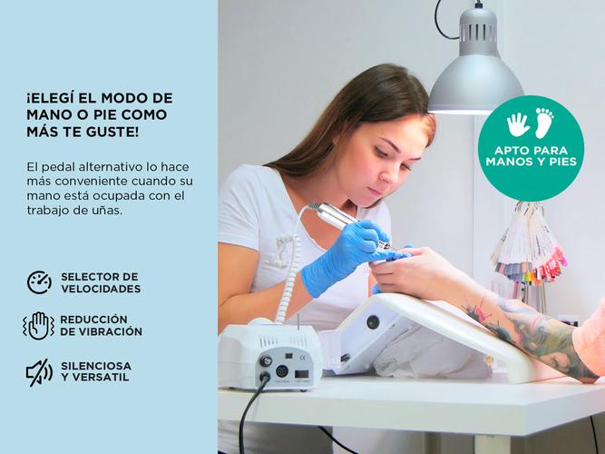 Torno Eléctrico de Uñas Gadnic Con Control por Pedal  Usado - 2