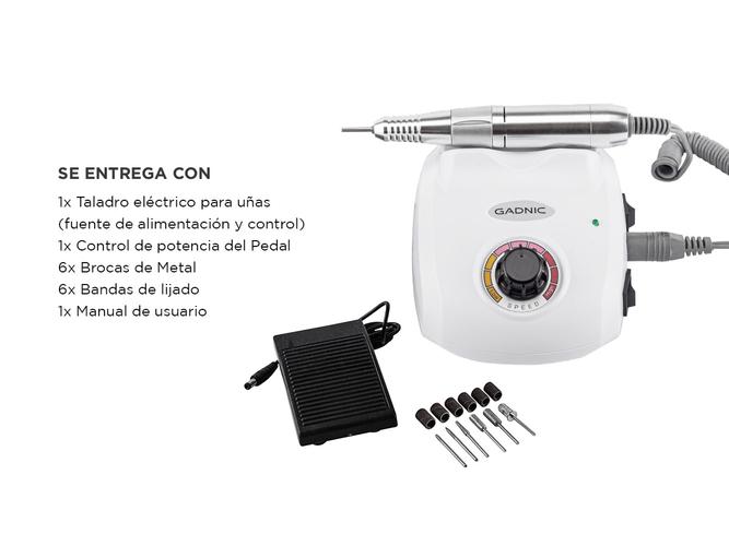 Torno Eléctrico de Uñas Gadnic Con Control por Pedal  - 6