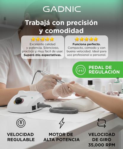 Torno Eléctrico de Uñas Gadnic Con Control por Pedal  Usado - 1
