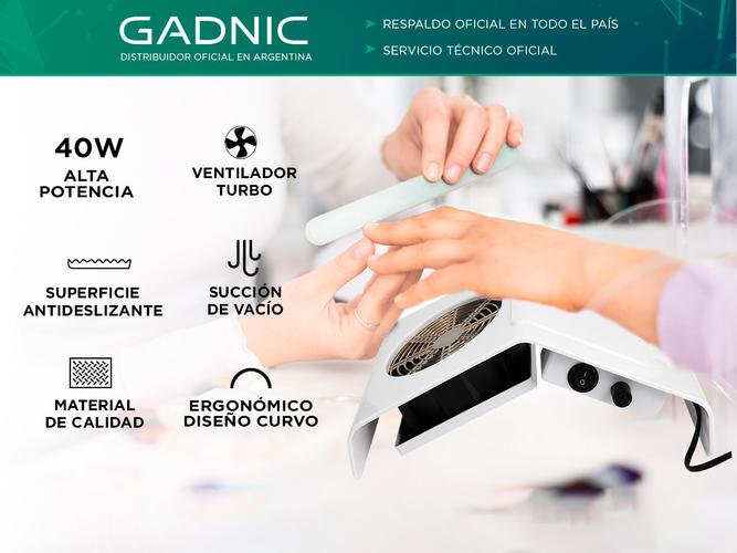 Aspirador de Polvo para Uñas Gadnic VC40 Potente Succión Herramienta Manicura - 1