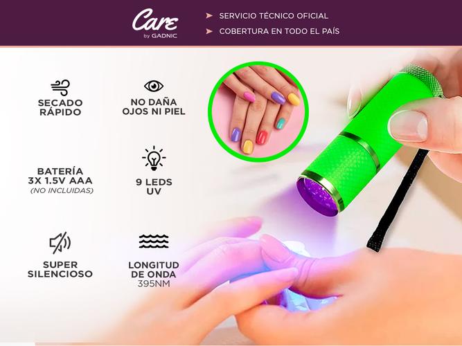 Mini Lámpara de Uñas UV Gadnic MN40K 9 Leds Portable  - 1