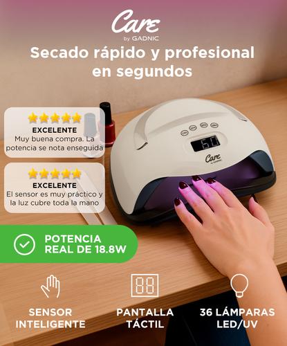 Cabina Uñas LED UV Gadnic Lampara Secador de Uñas Acrílicas Con Ranura + Mango Flexible - 1