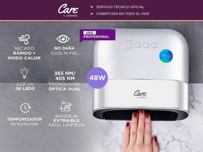 Cabina Para Uñas Profesional Gadnic Lámpara Gel 48w - 1