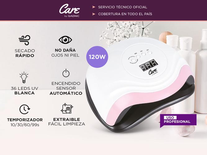 Cabina Para Uñas Gadnic Lampara LED UV 120w 36 leds Usado - 1
