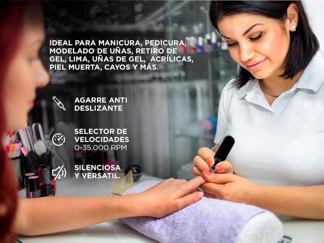 Set manicura Torno Para Uñas TCH45 + Cabina de uñas BQ5  - 4