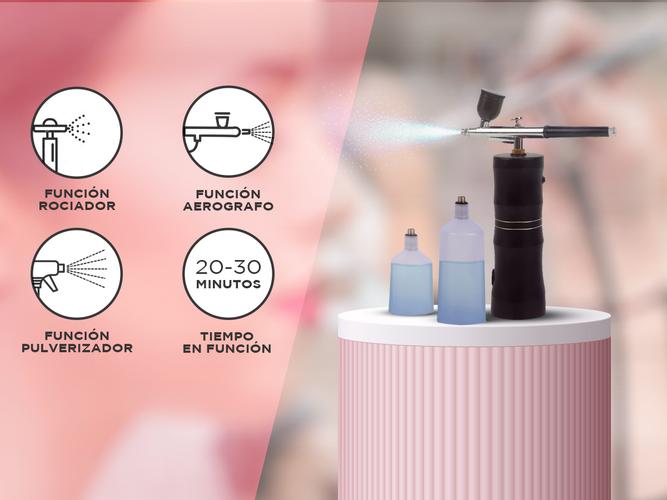 Mini Compresor Gadnic Aerógrafo Facial Manicura  - 2