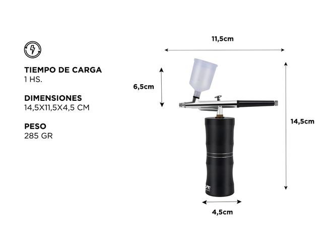 Mini Compresor Gadnic Aerógrafo Facial Manicura  - 5