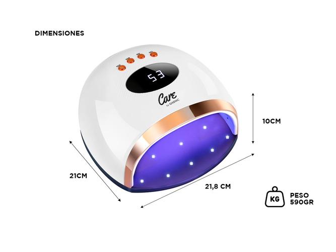 Cabina de Uñas Gadnic Luz LED con Sensor Automático - 5