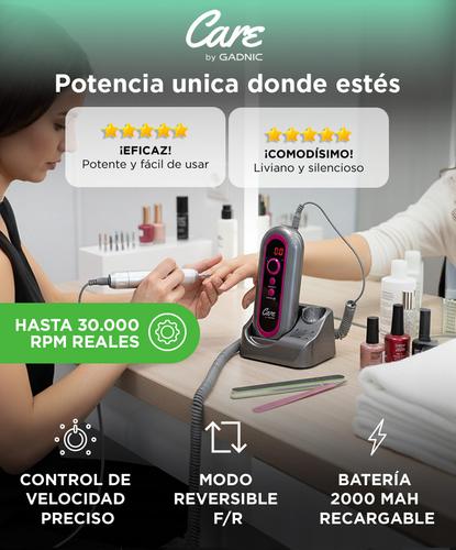 Torno de Uñas Gadnic Portátil Recargable 30000 RPM  - 1