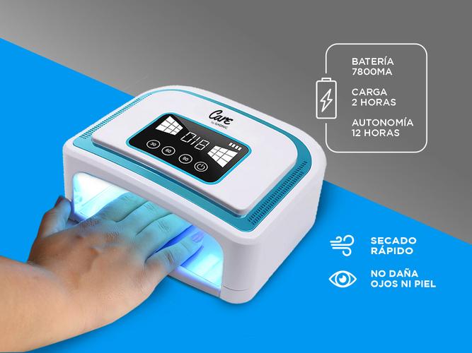 Cabina de Uñas LED UV Gadnic Recargable y Secado Rápido - 2