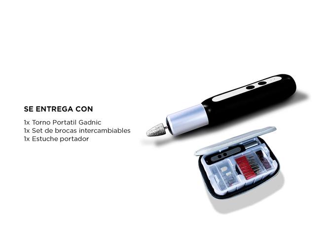 Torno Manicura Portátil ManiMaster Gadnic Velocidad Regulable  - 6