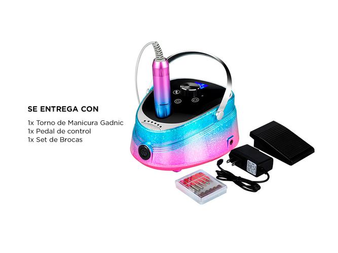 Torno de Manicura Care Gadnic 35000RPM Con Pedal de Control - 4