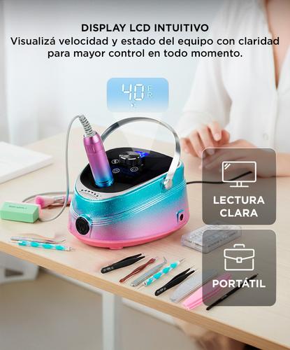 Torno de Manicura Care Gadnic 35000RPM Con Pedal de Control - 4