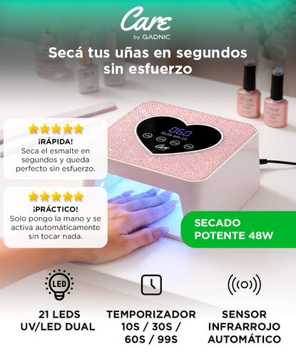Cabina Para Uñas UV LED Care By Gadnic 48W Temporizador Sensor Infrarrojo Base Desmontable - 1