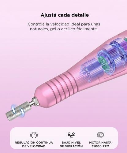 Torno De Uñas Care By Gadnic 35000RPM Recargable Manicura 40W  Con Accesorios  - 2