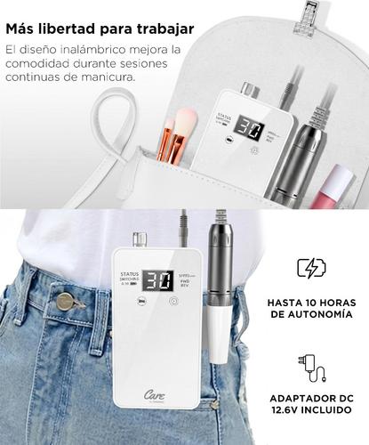 Torno De Uñas Care By Gadnic 35000RPM Recargable Manicura 40W  Con Accesorios  - 3