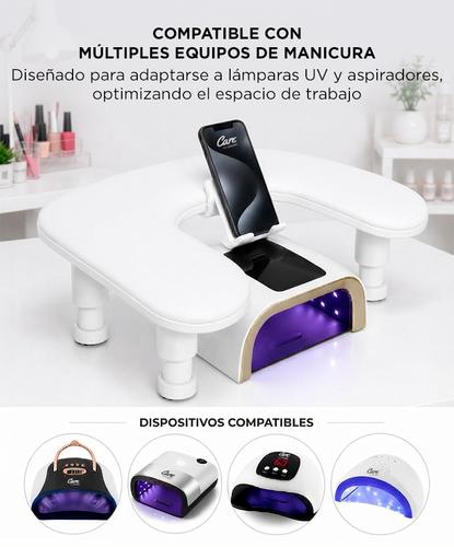 Reposabrazos Manicura Care By Gadnic Altura Regulable 125 - 150 mm Almohadilla Soporte Ergonómico - 3