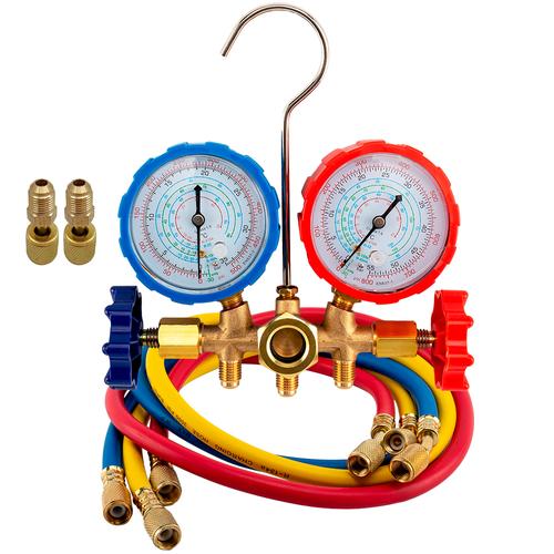 Válvula de Manómetro Gadnic MAN1REF-PRO de Doble Cabeza Fluorada - 0