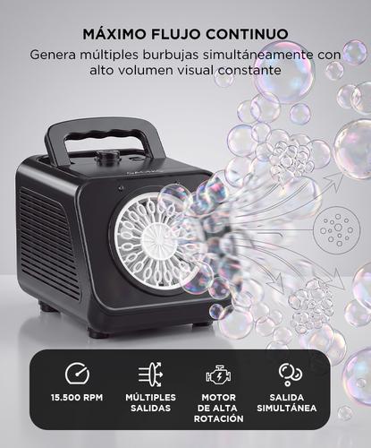 Máquina de burbujas automática Gadnic con LED 3 Velocidades - 2