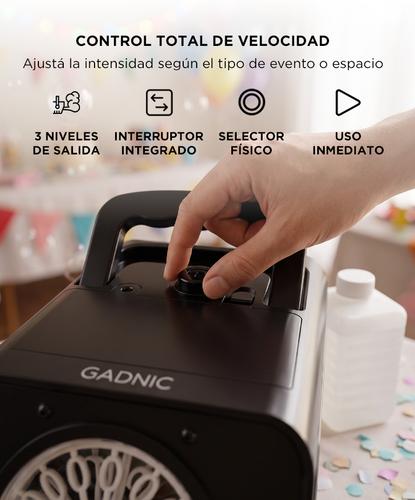 Máquina de burbujas automática Gadnic con LED 3 Velocidades - 3
