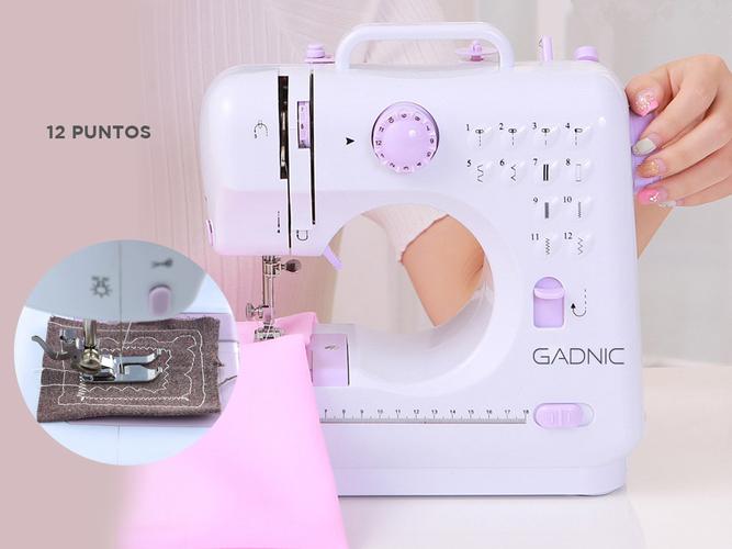Máquina de Coser Gadnic SW3000 12 Puntadas Pie Falso Overlock Portátil 2 Velocidades Luz Led Y Pedal Usado - 2