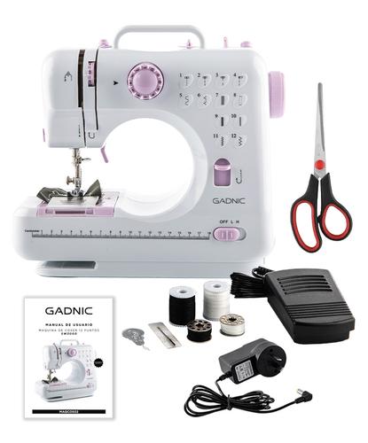 Máquina de Coser Gadnic SW3000 12 Puntadas Pie Falso Overlock Portátil 2 Velocidades Luz Led Y Pedal - 5