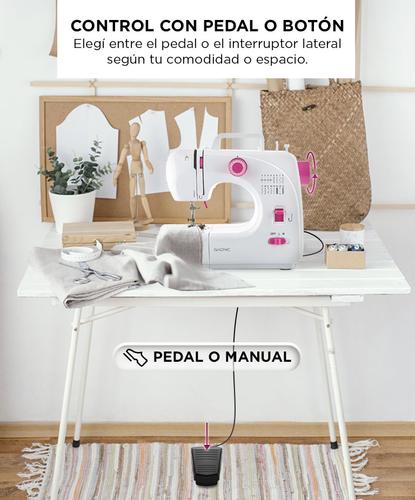 Máquina de Coser Gadnic 508A 16 Puntadas Recta Zig Zag con Pedal - 3