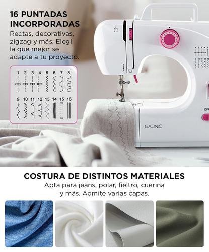 Máquina de Coser Gadnic 508A 16 Puntadas Recta Zig Zag con Pedal - 4