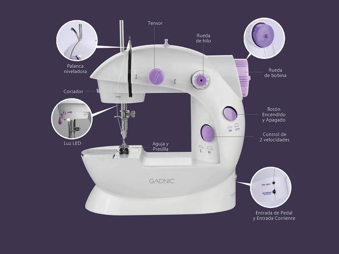 Máquina de Coser Gadnic SW2000 Hogareña Portátil 2 Velocidades Luz Led  - 3
