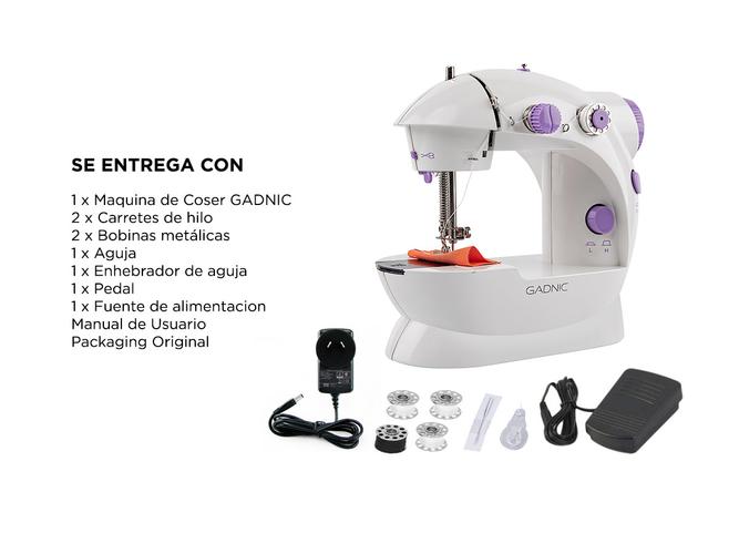 Máquina de Coser Gadnic SW2000 Hogareña Portátil 2 Velocidades Luz Led  - 5