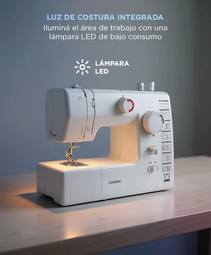 Máquina de Coser Gadnic SW5000 59 Puntadas Falso Overlock Electrónica Pedal Luz Led - 4