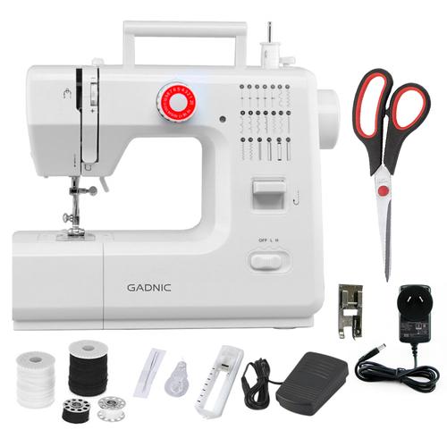 Máquina de Coser Gadnic SW6000 20 Puntadas Pie Falso Overlock Portátil 2 Velocidades Pedal y Luz - 0