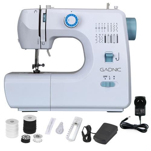 Máquina de Coser Gadnic SW7000 16 Puntadas Portátil 2 Velocidades Pedal y Luz - 0
