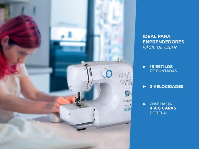 Máquina de Coser Gadnic SW7000 16 Puntadas Portátil 2 Velocidades Pedal y Luz - 2