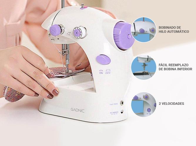 Máquina de Coser Gadnic SW2000 Pro Hogareña Portátil Con Mesa y Accesorios 2 Velocidades Luz Led - 2