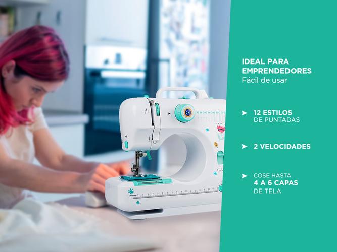 Máquina de Coser Gadnic SW3500 12 Puntadas Portátil Recta y Zig Zag 2 Velocidades Luz Led Y Pedal - 2