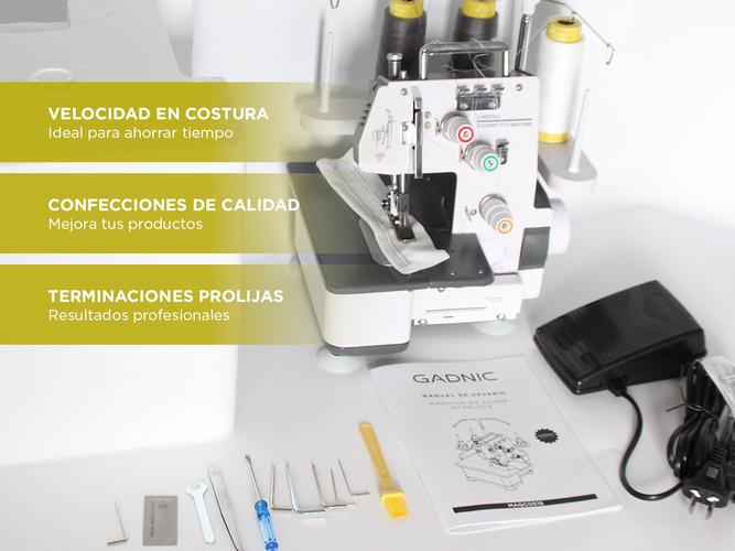  Máquina de Coser Gadnic Collareta Interlock de 3 Hilos Semi Industrial - 3