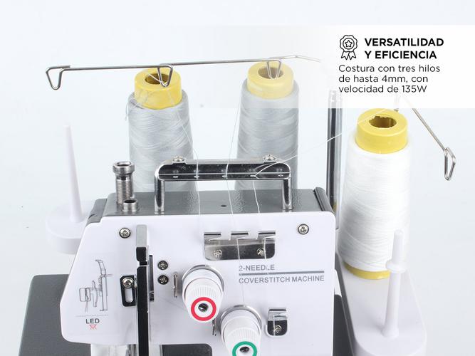 Máquina de Coser Gadnic Collareta Interlock de 3 Hilos Semi Industrial - 4