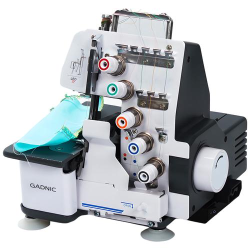 Maquina de Coser Overlock Gadnic SW9900 Semi Industrial 5 Hilos Luz Led y Pedal - 0