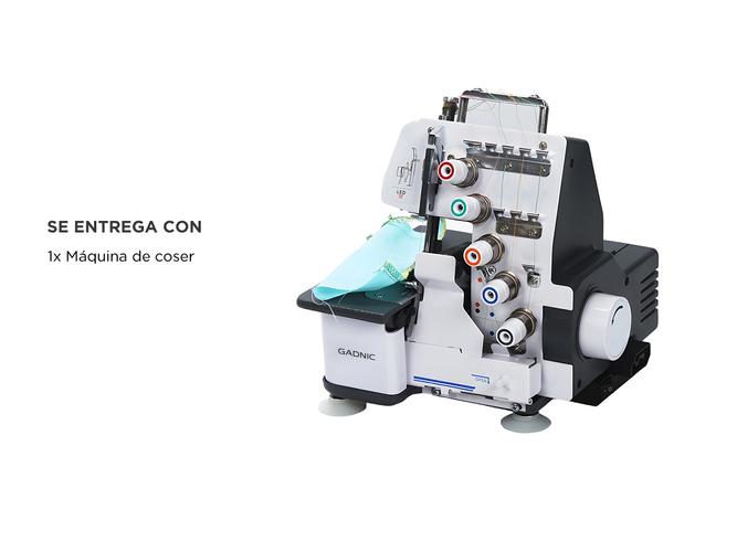 Maquina de Coser Overlock Gadnic SW9900 Semi Industrial 5 Hilos Luz Led y Pedal - 5