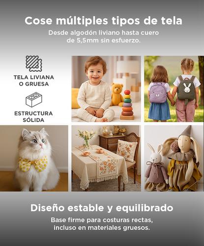 Máquina De Coser Portátil Gadnic 36 Puntadas Automática Pedal y Luz - 4