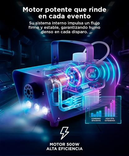 Maquina De Humo Gadnic 500W C/Control Remoto - 3