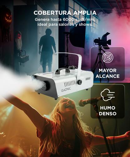 Maquina de Humo Gadnic Con Control Remoto - 2