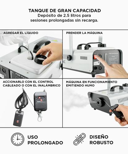 Maquina de Humo Gadnic Con Control Remoto - 4