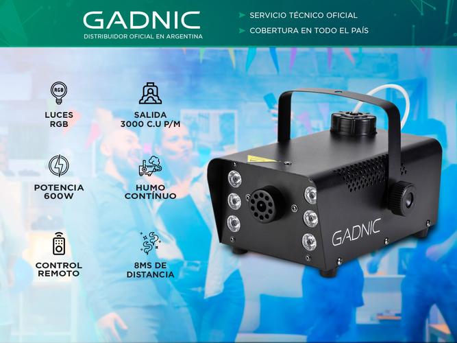 Mini Maquina de Humo Gadnic Portátil Con Luz LEDS - 1