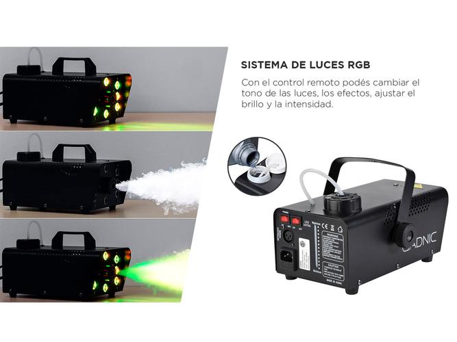 Mini Maquina de Humo Gadnic Portátil Con Luz LEDS - 3